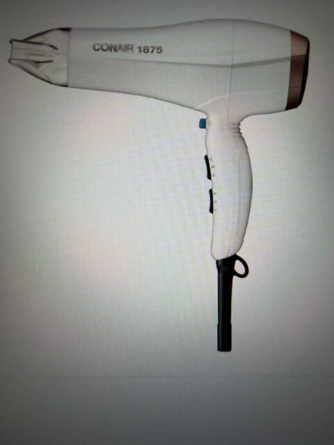 Conair double ceramic hair dryer-white