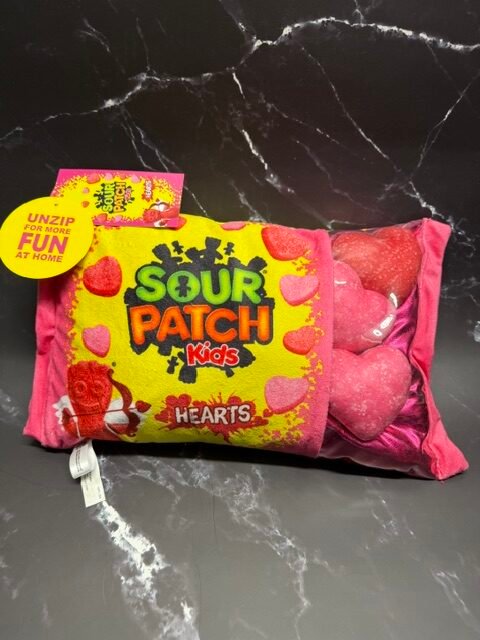 Sour then sweet sour patch kids plush pillow w/mini plushes